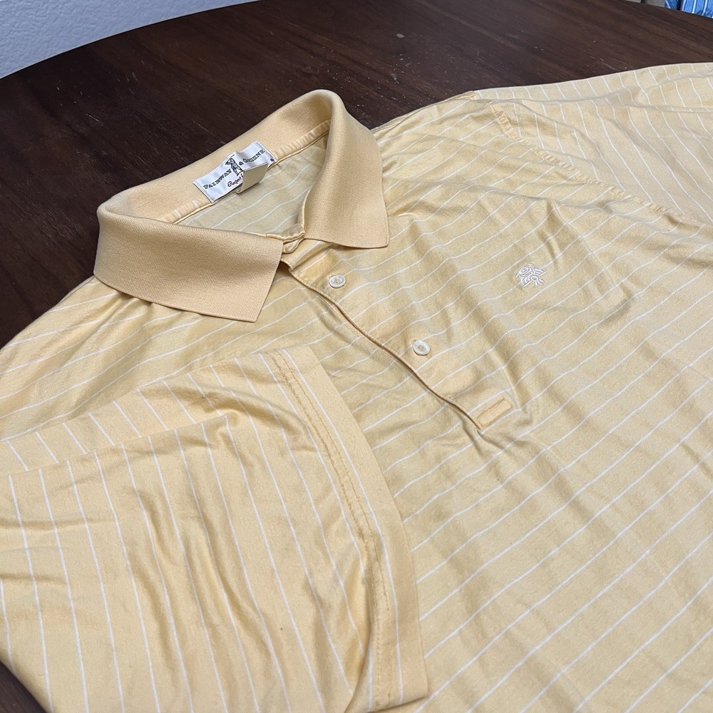 Fairway & Greene Polo Shirt Mens XL Phoenix Thunderbirds Club Golf Yellow